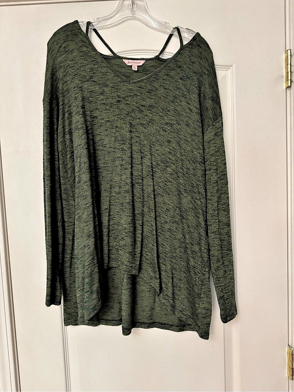 Juicy Couture Long Sleeve Tunic in Green Size XL Like New